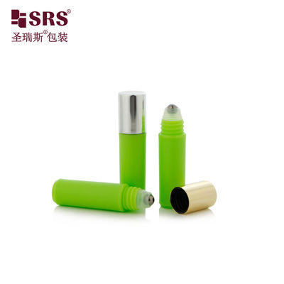 comprar Botella de plástico de color personalizado verde opaco de 2 ml RPA con tapa de rosca de aluminio, muestra de botella con impresión de logotipo para envasado online manufacture