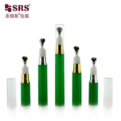 comprar A0031B Botella Airless Vacía de 5ml 10ml 12ml 15ml con Aplicador de Cabeza de Zinc Metálico Personalización para Envasado de Gel para Ojos online manufacture