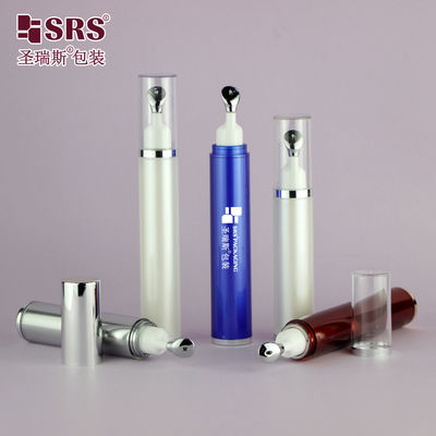 comprar AY005 10ML 15ML Rollo acrílico en rodillo Cabeza de botella de metal Embalaje aplicador vacío Crema para ojos botellas de estilo prensa online manufacture