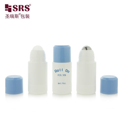 comprar Botellas de rodillo de plástico ligero RPPE de 50 ml y 75 ml, estilo recargable para gel desodorante y esencia corporal de viaje online manufacture