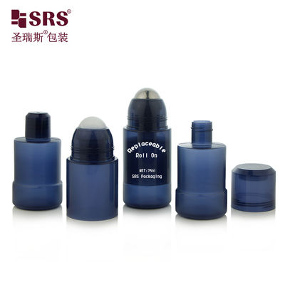 comprar RPPE 50ml 75ml Botellas de bola rodante recicladas de doble pared de PP PCR reemplazables para gel de fragancia y loción online manufacture
