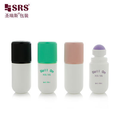 comprar RPPA1-50ML Round Bottom PP Solid Color With Colorful Cap Customized No Leakage Pain Relief Gel Roll On Massage Bottle online manufacture