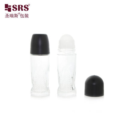 comprar BLPG-A 50 ml de forma única de vidrio de pared gruesa botella de bola de rodillo para gel de desodorante para aliviar el dolor online manufacture