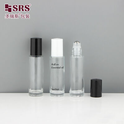 comprar BLPM-15ML SRS Pared gruesa lujosa transparente de color ámbar de vidrio en rollo de botella para aceite esencial de perfumes online manufacture