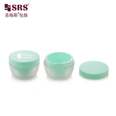 comprar SRSJS 50g Tarro Exterior Esmerilado de Pintura Vacío Con Tarro Interior Verde Personalizado por Inyección Para Crema de Día online manufacture