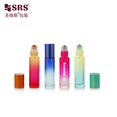 comprar BLPM 10ML Personalizar color pintado de pared gruesa Molde de vidrio vacío Rollo en botella para aceite esencial online manufacture