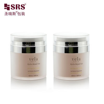 comprar A100-1 15ml 30ml 50ml Jarrón acrílico sin aire Contenedor de crema facial reemplazable Jarrones de crema facial Impresión de logotipos pintados a color online manufacture