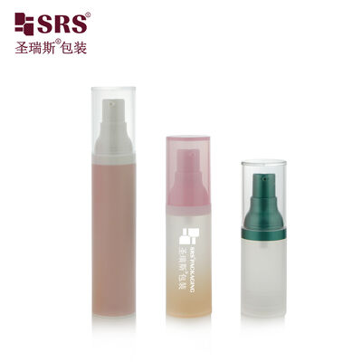 comprar PA029 15ml 30ml 50ml Botella Vacía Sin Aire de PP Mate Translúcido con Bomba Pulverizadora para Loción online manufacture