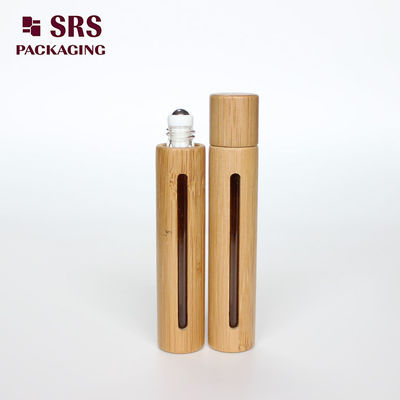 comprar Botella de aceite esencial de 10 ml de lujo con rodillos personalizados botella de líquido de bambú vacía online manufacture