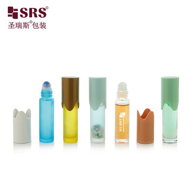 Comprar BLPY Botella enrollable de vidrio vacía de 10 ml con tapa de forma especial para aceite esencial online manufacture