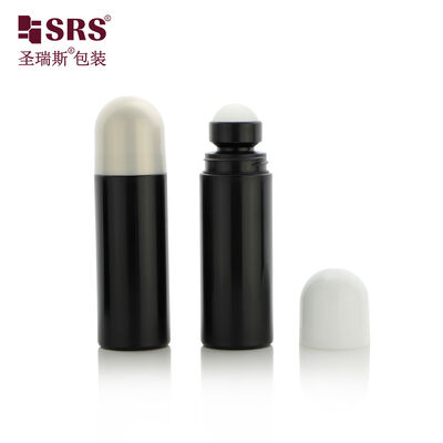 Comprar RPPD Botella negra personalizada de 3 onzas con tapa de cúpula para hombres, botellas de rodillo de gel de alivio de enfriamiento online manufacture