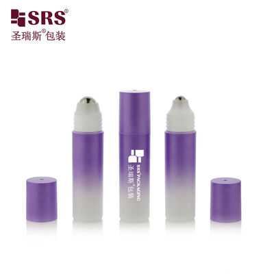 Comprar Botella de plástico redonda personalizada de 18 ml con aplicador de rodillo para aceite corporal, perfume, desodorante online manufacture