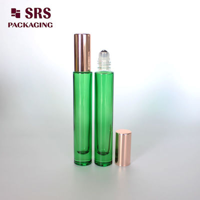 comprar Rollo de vidrio de pared verde transparente de 10 ml en botella para aceite perfumado online manufacture