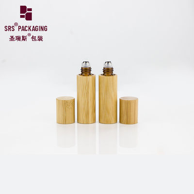 comprar 5 ml de mini aceite esencial natural orgánico botella de vidrio vacía tapa de bambú online manufacture