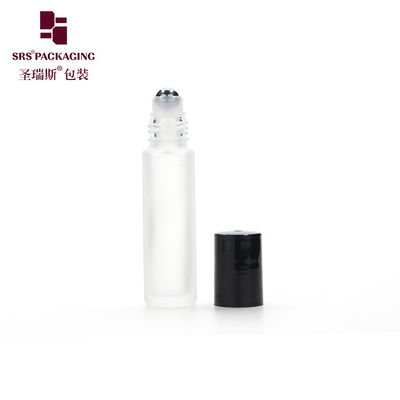 comprar cantidad de stock, botella de aceite esencial de vidrio enrollado vacío de 10 ml con tapa de plástico negro online manufacture