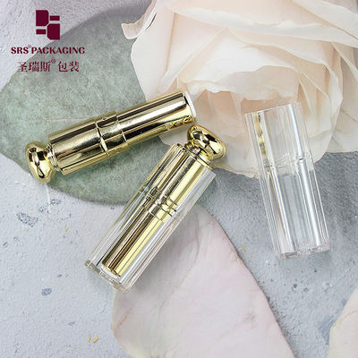 comprar bling cuadrado de forma especial plástico plástico vacío lápiz labial tubo púrpura online manufacture