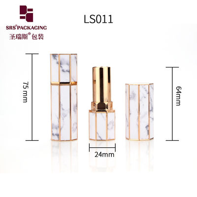 comprar Octágono de forma única mini patrón personalizado tubo de lápiz labial vacío online manufacture