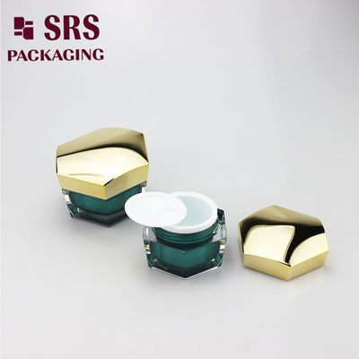 comprar 30g 50g vacío de forma única lujo de alta calidad cosmética hexágono jar acrílico online manufacture