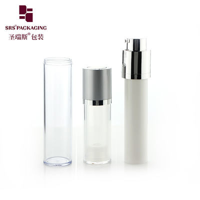 comprar botella de 15 ml, 30 ml y 50 ml de acrílico vacía con bomba de loción sin aire online manufacture