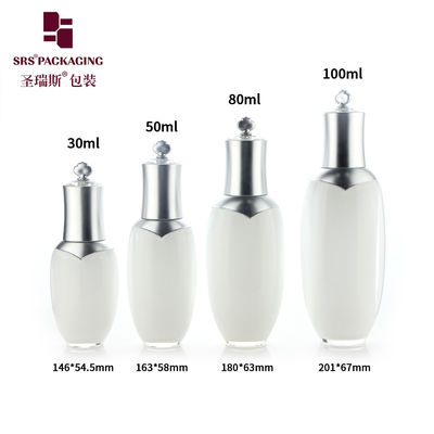 comprar Botella de loción acrílica de lujo de 30 ml, 50 ml, 80 ml y 100 ml en forma de corona online manufacture