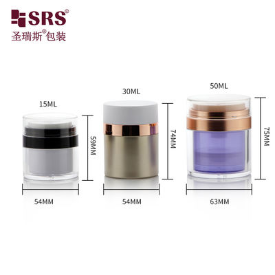 comprar Envase de crema cosmética acrílica reemplazable sin aire de 15 ml 30 ml 50 ml online manufacture