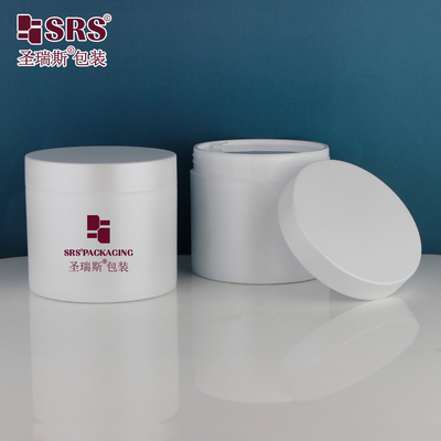 Blanco Perla Vacío 400g Gran capacidad PP PCR Cosmético embalaje crema de PP congelado Jar