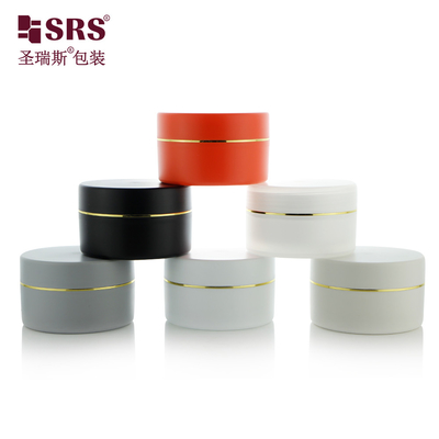 Jarrones de papel de doble pared 100ml 150ml 200ml 250ml Cara congelada Mano cabello Lociones para el cuidado de la piel Maquillaje Crema Jar Contenedor