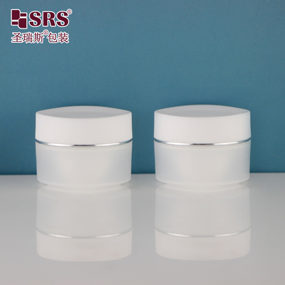10g Mini de tamaño pequeño Contenedor de crema de plástico PP Gel facial para el cuidado de la piel Jar cosmético