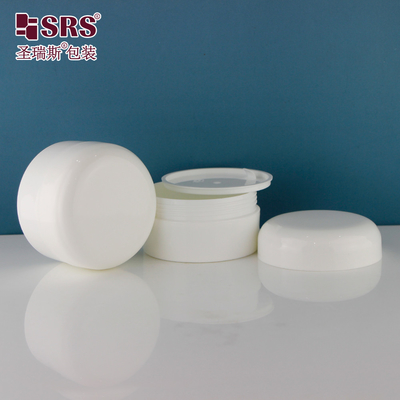 Inyección redonda de plástico blanco PP PCR disponible Crema cosmética 120g frasco
