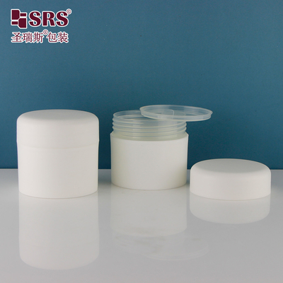Cremas para el rostro de pared doble vacía, mate, helados, bálsamo labial, frascos de plástico de PP, recipiente con tapa, frasco de crema cosmética, 200 ml