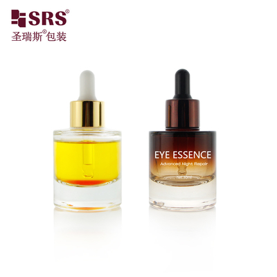 30 ml 1 oz de perfume cosmético vacío, suero de vidrio y gotero con pipeta