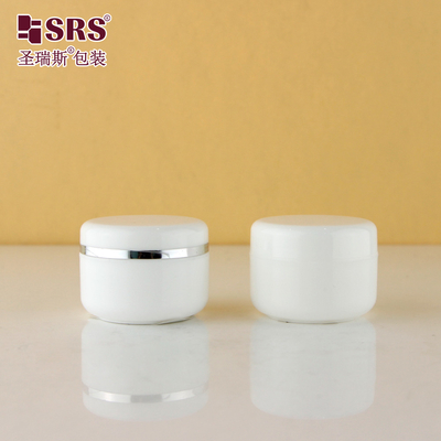 Crema facial de color vacío para inyección de color blanco en recipiente de plástico de 50 ml en frasco de PP