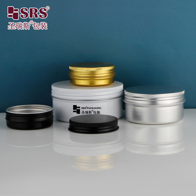 50g 100g 200g 250g Crema para el cuidado de la piel vacía Máscara para el cabello Tarro cosmético de plata