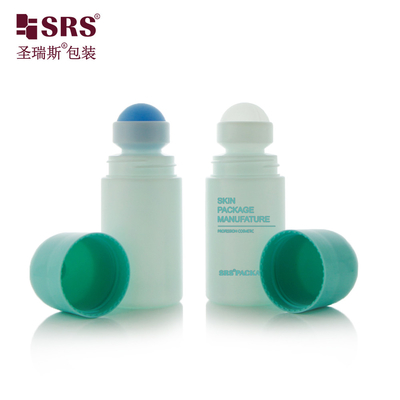 Embalaje plástico vacío de 60 ml para cosméticos, desodorante para el cuidado de la piel, gel de PP en rollo en botella