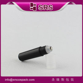 Embalaje SRS fabricante botella de muestra de crema para ojos de plástico de 5 ml con rollo sobre el tipo de sellado