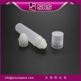 SRS hecho en China vacío 20ml cuerpo de plástico brillante uso de aceite para el cabello rollo en la botella con bola de PP