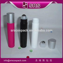 SRS Fabricantes venta caliente barata 35 ml de plástico de rollo reciclado en botella con tapa de aluminio