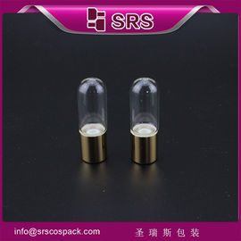 SRS venta en caliente 3 ml de vidrio vacío en botella para aceite esencial con rodillo de acero inoxidable