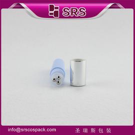 SRS envases cosméticos proveedor de plástico de 10 ml rollo de bola triple en botella para masaje facial
