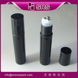 SRS tres bolas de acero inoxidable de plástico vacío de 10 ml en una botella con tapa de tornillo de PP