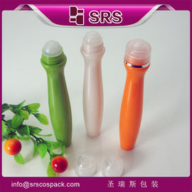 botella de rollo de forma especial de alta calidad SRS8447-15ml con bola de metal para crema para ojos