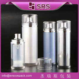 SRS 30 ml 50 ml 100 ml de forma ovalada Embalaje cosmético para la bomba de base botella sin aire