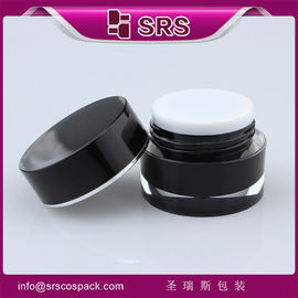 J021 5g negro mini revestimiento de ojos vacío, frasco de estilo especial para cosméticos