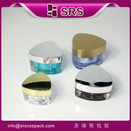 forma de triángulo nuevo estilo J080 10ml 15ml 30ml 50ml frasco de plástico transparente