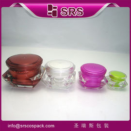 Embalaje Shengruisi J060-5ml 15ml 30ml 50ml frasco de plástico de crema acrílico de diamante