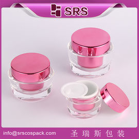 Envases para el cuidado de la piel de acrílico de 15 ml, 30 ml y 50 ml