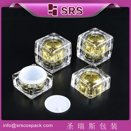 China pintura de fabricación profesional de forma cuadrada clara frasco de crema