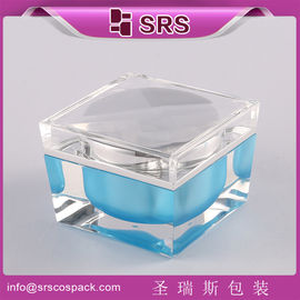 Embalaje Shengruisi J055-30G 50G 100G frasco de crema de acrílico cuadrado