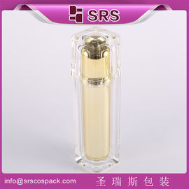 Embalaje Shengruisi L054-15ml 30ml 50ml 100ml de lujo Cuadrado Botella de loción de plástico