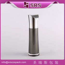 SRS China Proveedor de lujo vacío negro productos para el cuidado de la piel contenedor de loción acrílica botella